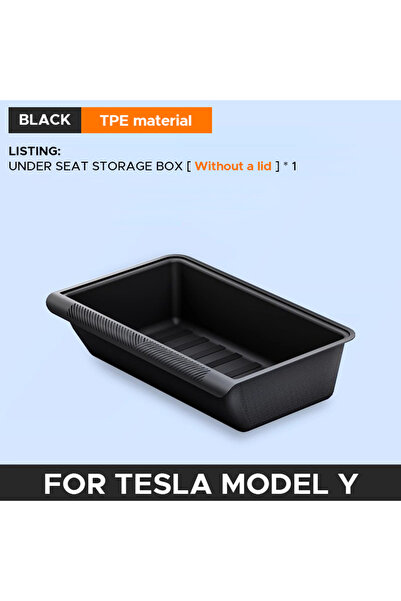 Choice3 1pcs no lid Under Seat Drawder Storage Box for Tesla Model Y 2020-202...