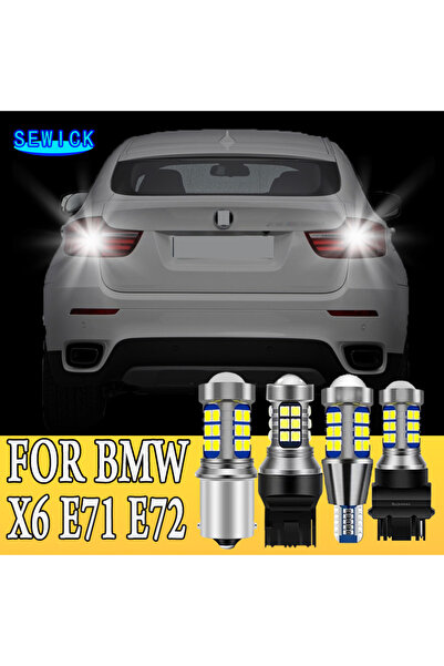 Choice1 X6 E71 E72 أبيض ضوء عكسي قطعتين لمبة احتياطية LED ملحقات لسيارات BMW ...