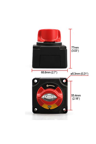 Choice Universal 300A 12-24V Automotive Battery Isolator Disconnector Circuit Breaker Disconnect Switch...