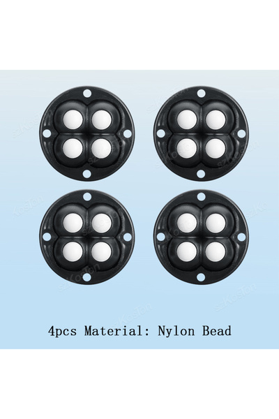 Choice Nylon balck 4pcs 4Pcs Non Punching Adhesive Furniture Ball Universal P...