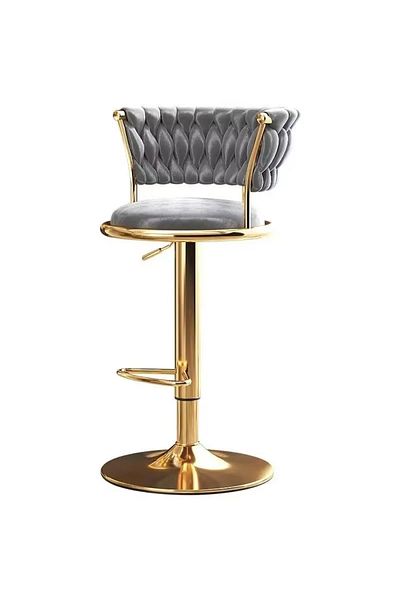 rexa Gold Steel Piston Counter Bar Stool