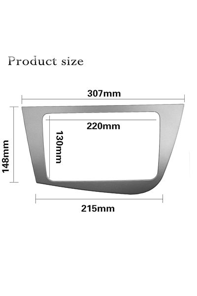 Choice Double 2 Din Fascia For Seat Leon LHD Radio GPS Stereo Radio Panel Dash Mounting Installation Tri...