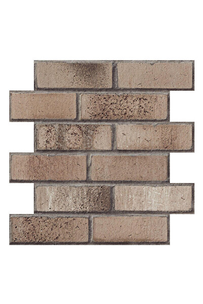 Choice Brown - 1pc 1/10pcs 3D Wall Sticker Self-adhesive Faux Brick Wall Pane...