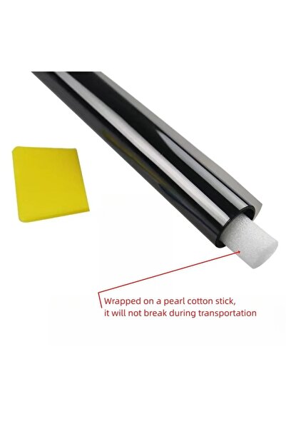 Choice 1 Percent KKJOY 3M x 50cm VLT Black Car & Home Window Tint Film - UV & Solar Protector, Pearl Cotton