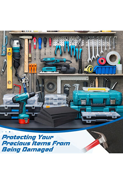 Choice 40X30X2.5cm 2 Pack Black Cuttable Craft Foam Sheets, Polyurethane Cushioning Inserts Use for Tool Bo