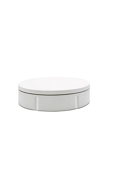 Choice WHITE Heavy-Duty 50kg Electric Rotating Display Stand With Remote, 360° Adjustable Speed & Angle for
