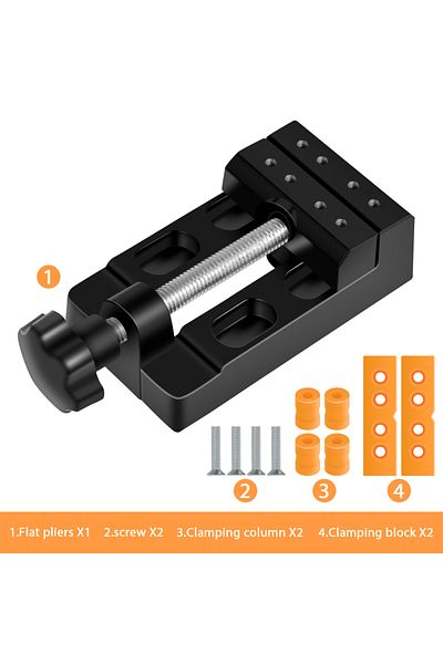 Choice black Mini Bench Clamp On Table Bench Vise Home DIY Jewelry Crafts Hobby Model Making Vise Tools Min