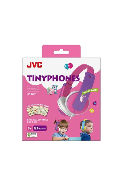 JVC Căști pentru copii HA-KD7-PNE, supraauriculare, roz
