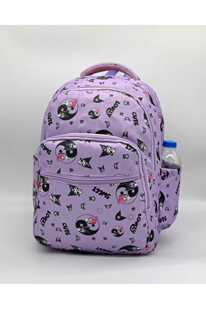 Bevitton İlk Okul Çantası 3'lü Seti Ilkokul Çantası Karakter Desenli Takım Kız Çocuğu Sonsuz Lila