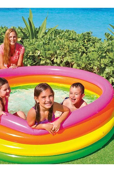 rexa 4-Ring Inflatable Swimming Pool – Portable, Lightweight & Uniquely Designed (168x46cm)