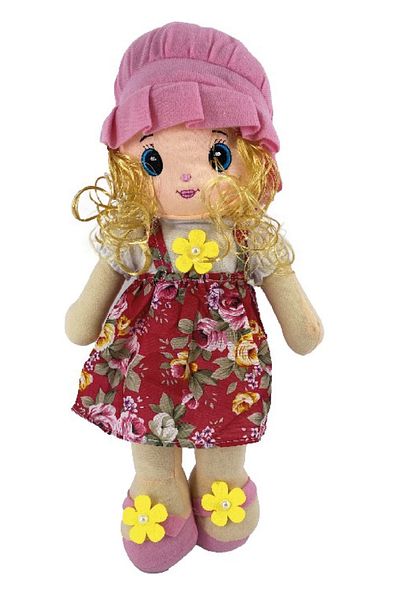 rexa Floral Dress Plush Doll – Soft Toy with Beautiful Printed Outfit