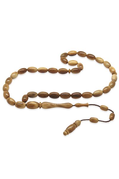 Tesbihane Kuka Prayer Beads with System – Brown – Capsule Cut