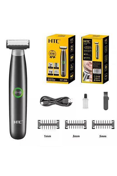 Choice Men-GT-288 HTC Men's Electric Groin Hair Trimmer Pubic Hair Trimmer Body Grooming Clipper for Men Bi