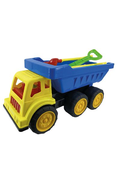 rexa Large Kids' Dump Truck Sand Toy Set with Molds & Shovel