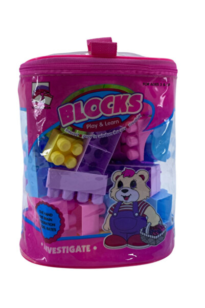 rexa مجموعة مكعبات بناء وردية للبنات والأولاد - لعبة STEM إبداعية