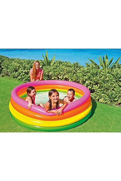 rexa 4-Ring Inflatable Swimming Pool – Portable, Lightweight & Uniquely Designed (168x46cm)