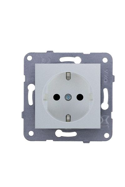 Viko by Panasonic Schuko Socket Novella Silver Without Frame