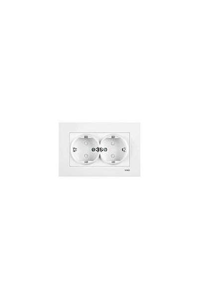 Viko by Panasonic Double Schuko Socket Viko Karre White