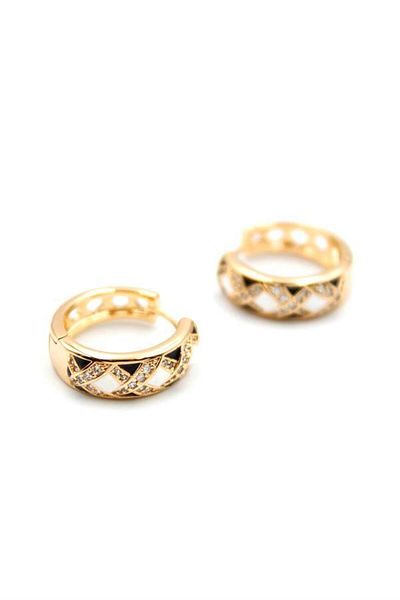 Rasanet Jewelled Earrings - Gold