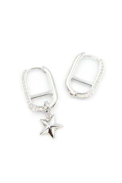 Rasanet Ring star earrings - silver