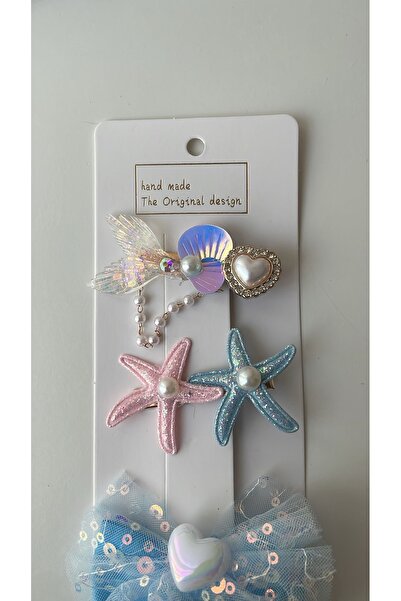 Hayat Loves Your Hair Deniz Kızı Saç Tokası Seti, Parıltılı