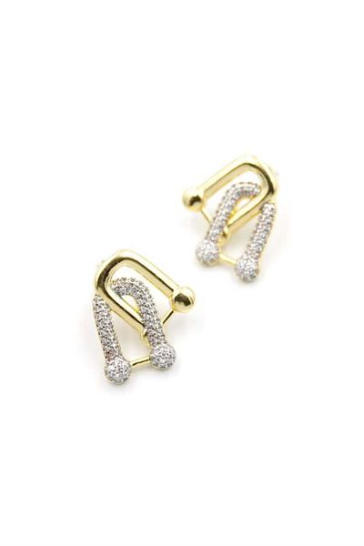 Rasanet Tf Stone Earrings - Gold