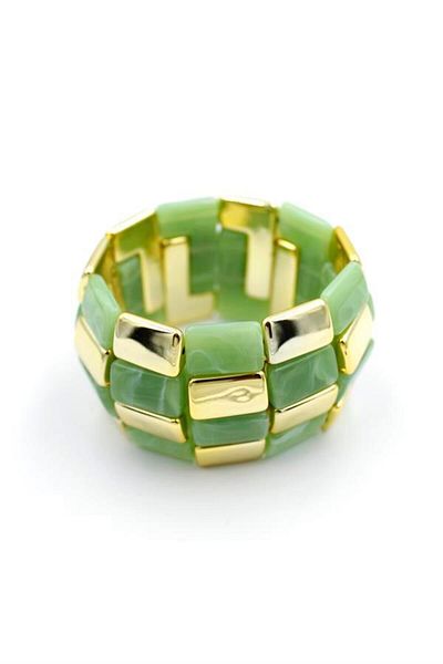 Rasanet Elastic stone bracelet - green