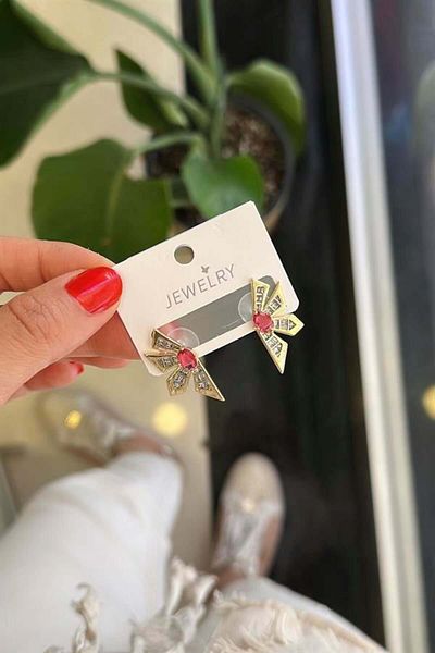 Rasanet Flower Earrings - Pink