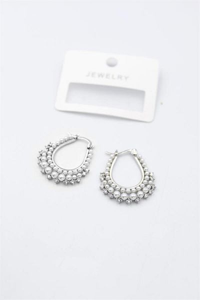 Rasanet Pearl Earrings - Silver