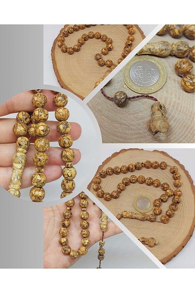 Yasamtohumu Ginger 33 Prayer Beads 10mm (55840)
