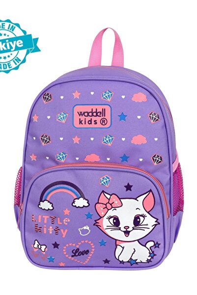 çantamgelsin Rucsac pentru copii preșcolari pentru grădiniță pisică liliac