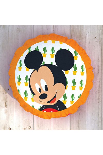 Taç Round decorative pillow, 2-sided, Disney, Minnie & Mickey Mouse