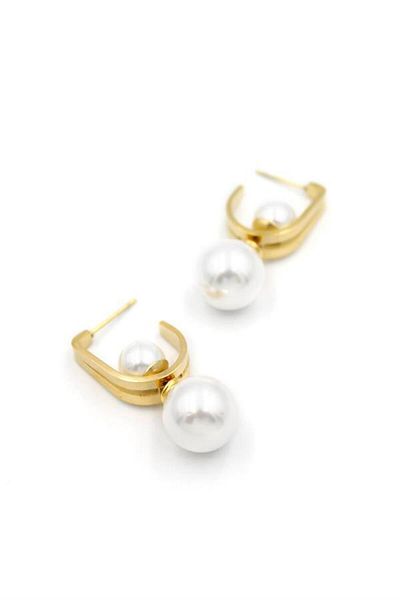 Rasanet Pearl Earrings - Gold
