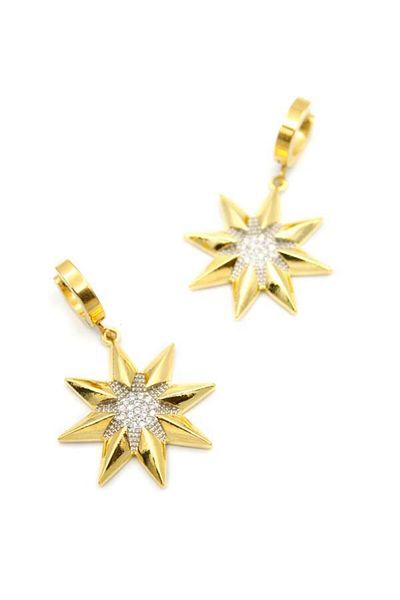 Rasanet North Star Earrings - Gold