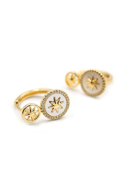 Rasanet Polar Star Earrings - Gold
