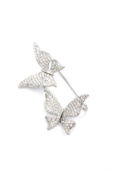 Rasanet Double Butterfly Cartilage Earrings - Silver