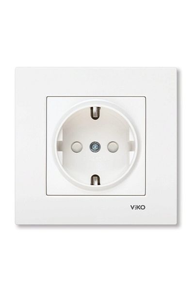 Viko by Panasonic Socket Schuko with Child Protection and Clip Karre Viko