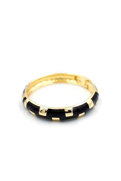 Rasanet Enameled Bracelet - Black