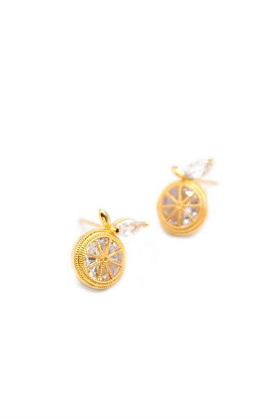 Rasanet Orange earrings - gold