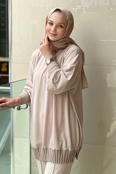 Ghisa Ribbed Tunic with Glitter
