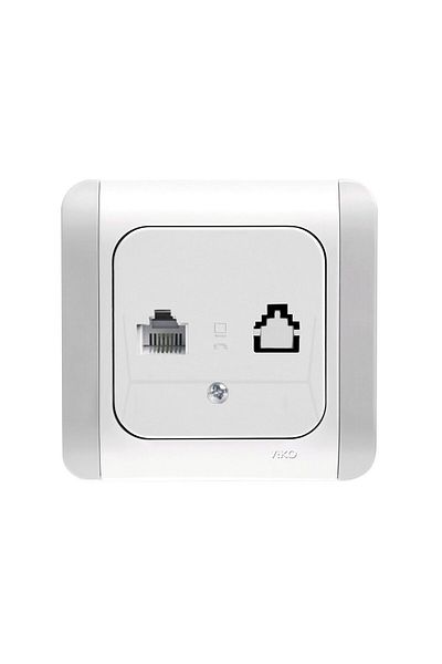 Viko by Panasonic Telephone Socket VIKO-KARDELEN RJ 11 CAT 3