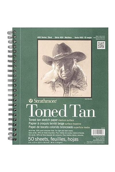 Strathmore Series Toned Tan Sketch Pad 50 Sheets Green