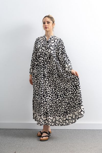 TUĞBA ERGÜL Buttoned Women's Viscose Dress