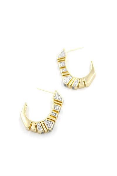 Rasanet Jewelled Earrings - Gold