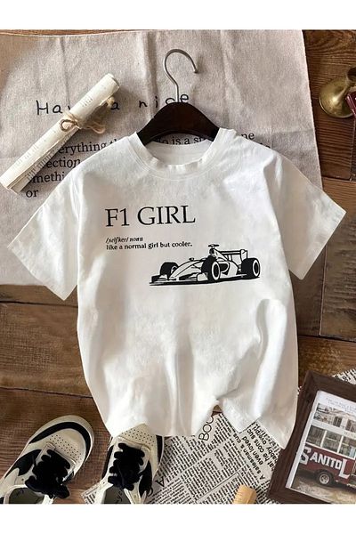 Touz Moda F1 Girl Design Unisex Oversize T-Shirt