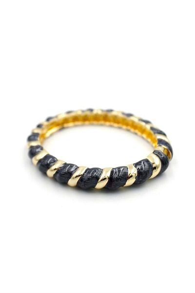 Rasanet Enameled Bracelet - Black