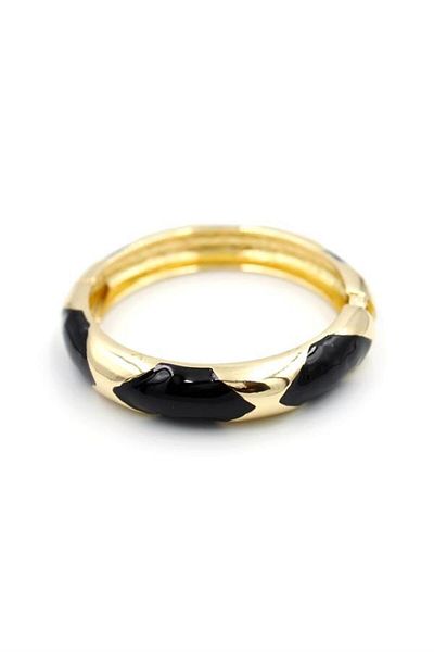 Rasanet Enameled Bracelet - Black