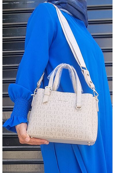 Just Polo Stone Color Women's Hand and Shoulder Bag New Season Size 18X25 cm