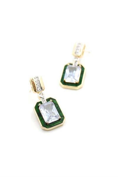 Rasanet Jewelled Earrings - Gold