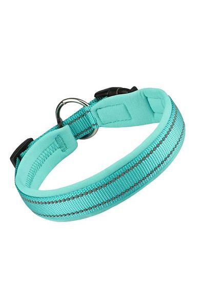 MASBRILL Zgardă reflectorizantă pentru câini, neopren/nailon, albastră, L, 45-53 x 2,5 cm